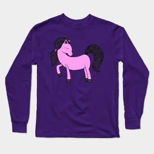 Pink Ponytail Long Sleeve T-Shirt